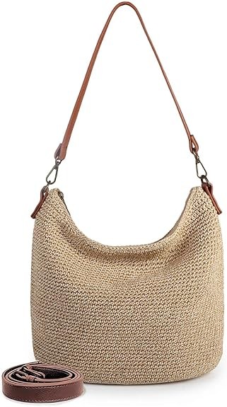Eiyye Hobo Shoulder Bag Crochet Crossbody Bags for Women Handmade Woven Bag Large Boho Purse for Travel & Everyday Use