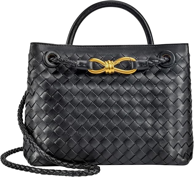 Woven Tote Bag for Women Leather Shoulder Handbag Designer Top Handle Purses