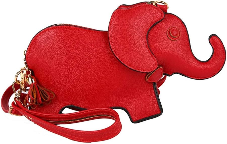 Animal Elephant Shape Crossbody Bag Purse Fashion Women Pu Leather Chic Shoulder Bag Clutch for Girls
