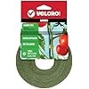 VELCRO Brand VEL-30071-USA ONE-WRAP Garden Ties | Plant Supports for Effective Growing | Strong Grips are Reusable and Adjustable | Cut-to-Length, 50 ft x 1/2 in, Green-Recycled Plastic