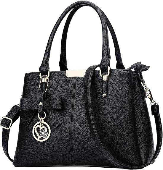 KKXIU 3 Zippered Compartments Purses and Handbags for Women Top Handle Satchel Shoulder Ladies Bags