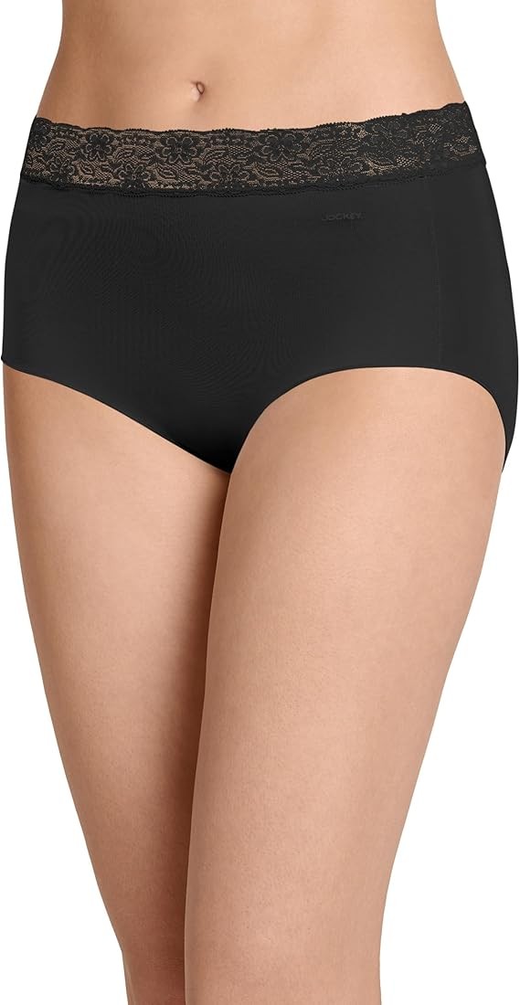 Jockey Women's Underwear No Panty Line Promise Tactel Lace Hip Brief