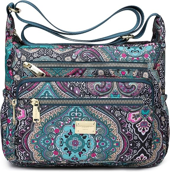 Women Shoulder Handbag Roomy Multiple Pockets Bag Ladies Crossbody Purse Tote Top Handle Satchel