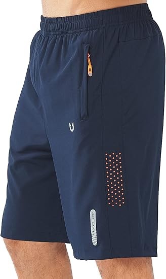 NORTHYARD Men's Athletic Running Shorts Gym Workout 7"Quick Dry Lightweight Sports Basketball Tennis 3 Zipper Pockets