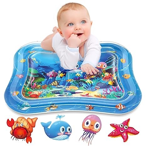 Infinno Inflatable Tummy Time Mat Premium Baby Water Play Mat for Infants and Toddlers Baby Toys for 3 to 24 Months, Strengthen Your Baby's Muscles, Portable Visit the Infinno Store