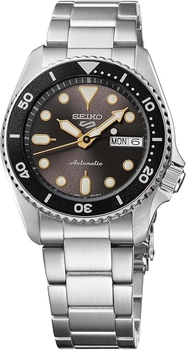 SEIKO 5 Sports Men's Automatic Watch with Stainless Steel Case and Luminous Hands - Stylish Wrist Watches