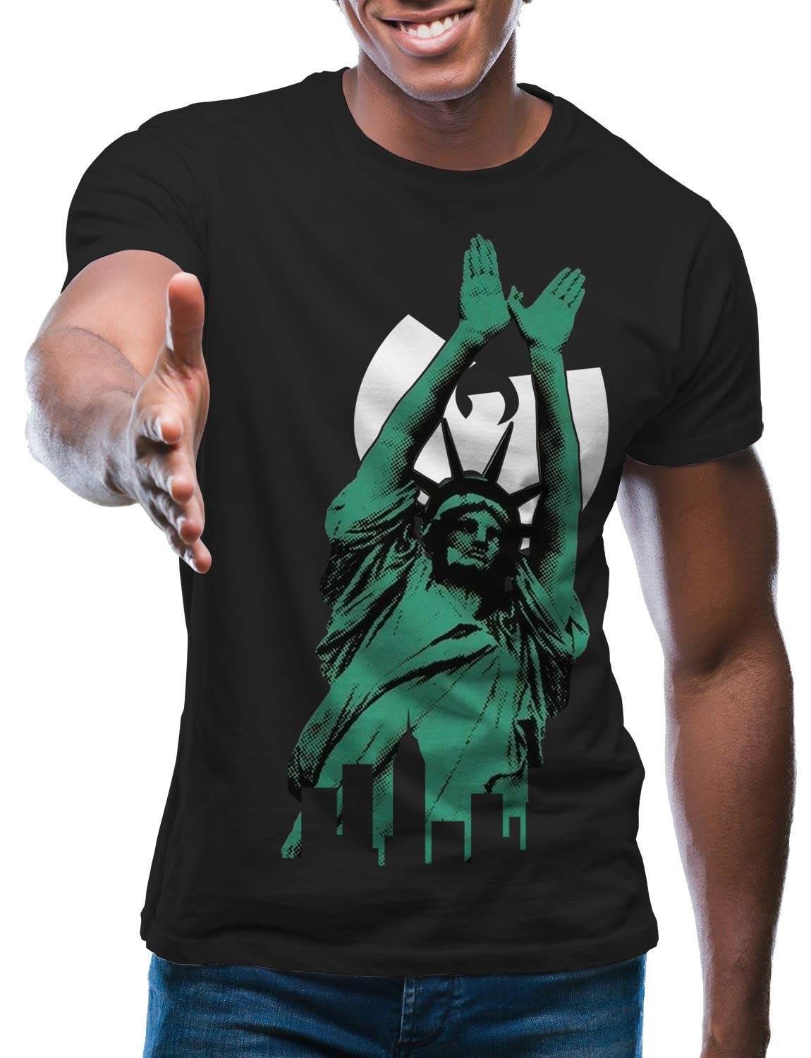 Swag Point 100% cotton urban street pattern hooded T-shirt