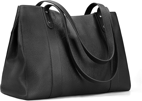 befen Genuine Leather Laptop Tote Bag for Women, Womens 15 Inch Computer Bags Work Totes Purse Shoulder Purses Handbags
