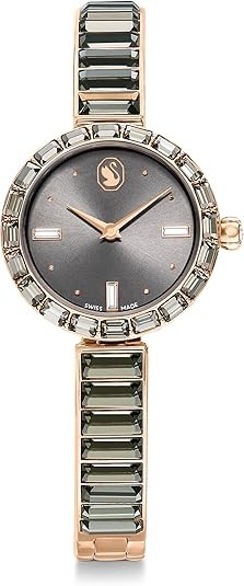 Swarovski Matrix Bangle Watch, Swiss Made, Crystal Bracelet, Silver Tone, Stainless Steel