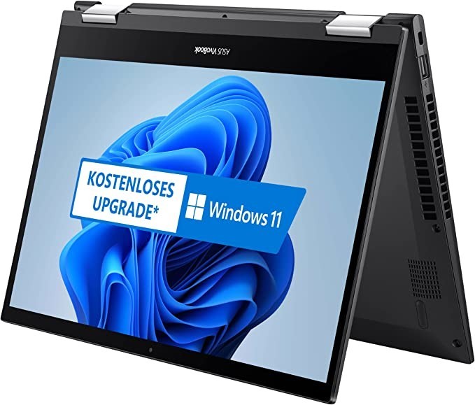 ASUS VivoBook Flip 14 TP470EA 35.5 cm (14-inch, Full HD, IPS Level, Touch) Rotatable Notebook (Intel Core i5-1135G7, Intel Iris Xe Max Graphics, 8GB RAM, 512GB SSD + 32GB Optane, Windows 10) Black