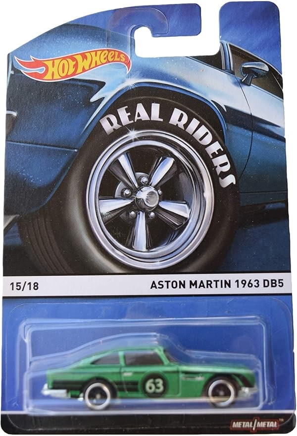Hot Wheels Aston Martin 1963 DB5 - Green 15/18 Real Riders