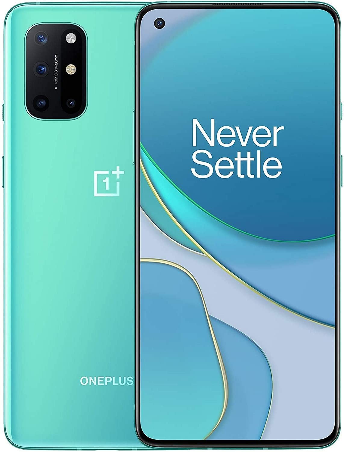 OnePlus 8t+5g 12gb (RAM)+256GB 120hz display (T-Mobile/Sprint unlocked) KB2007 single SIM smart phone-aquamarine green (updated)